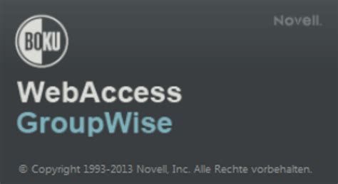 groupwise boku webaccess